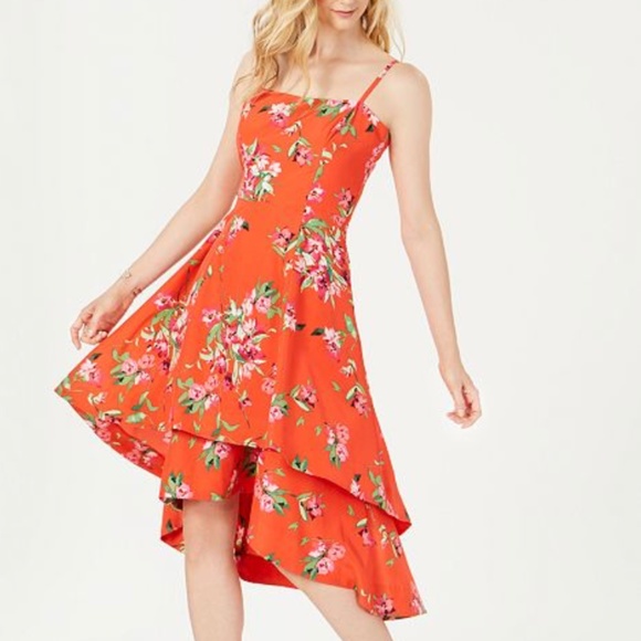 NWT Vince Camuto Floral Tiered High Low Sundress - Picture 2 of 6